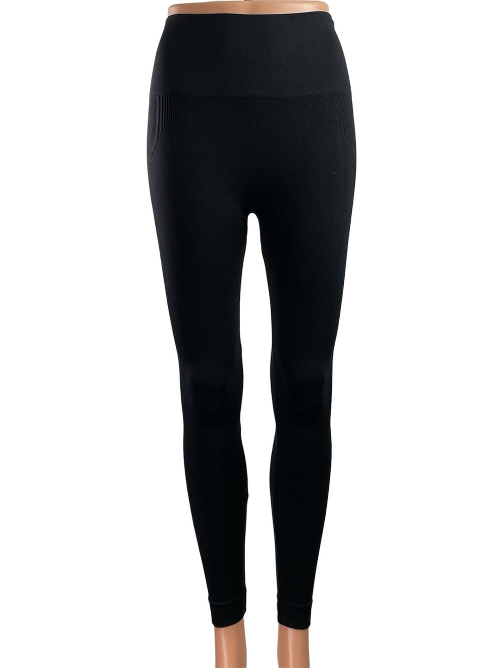 Set Active Women's Black High Waisted Activewear Workout Yoga Leggings Pants XS
